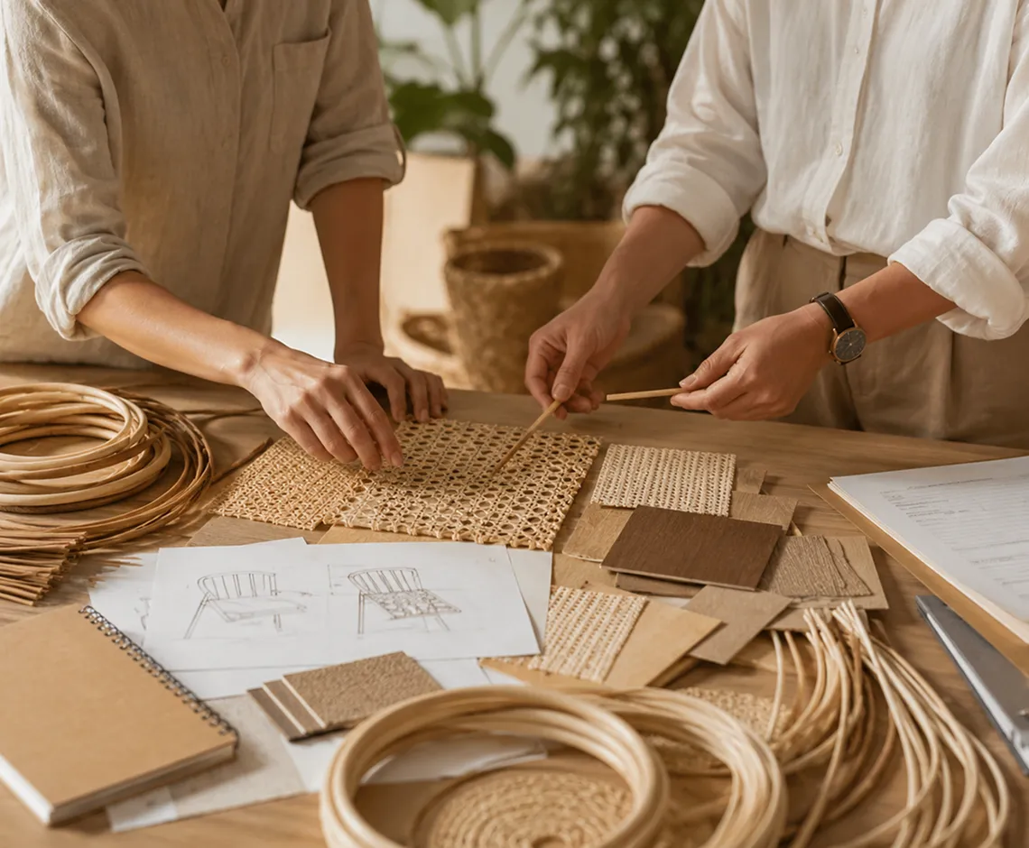 Artisan workshop with lamps